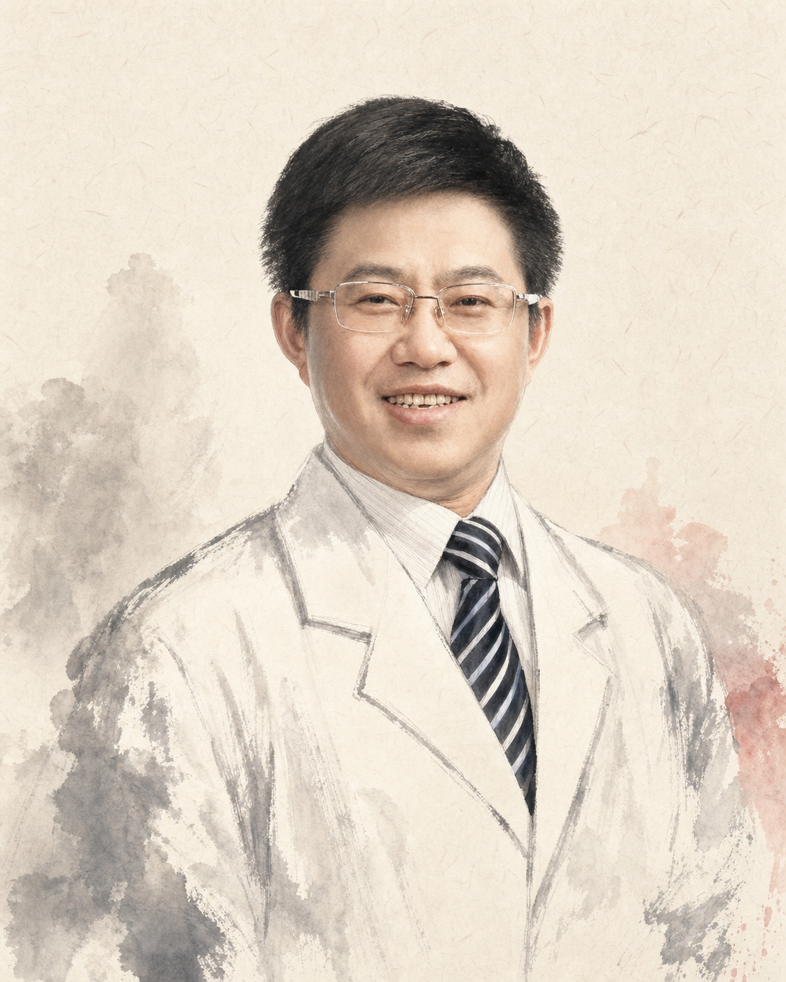 王拥军水墨肖像