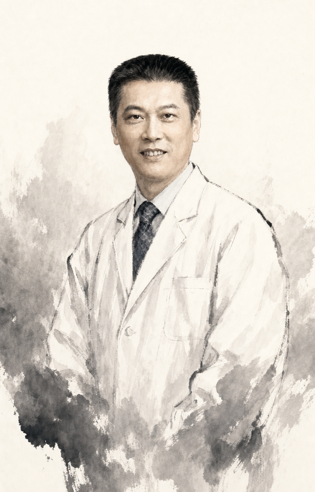 詹红生水墨肖像